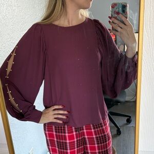 Elegant Plum Women's Top